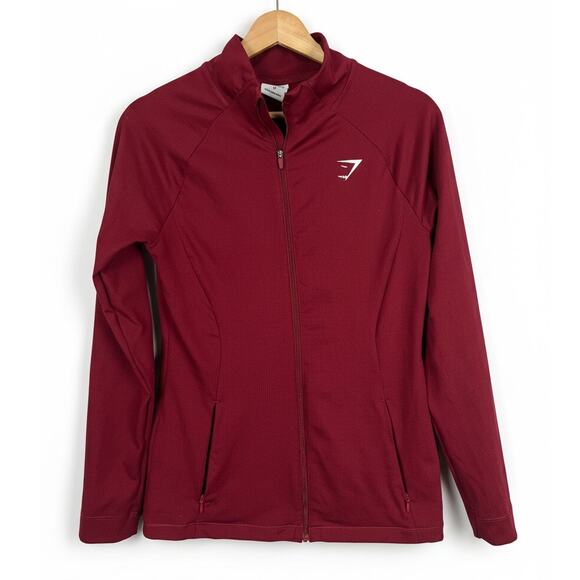 Gymshark Womens M Full Zip Athletic Running Fitness Gym Athleisure Track Jacket - Picture 1 of 9